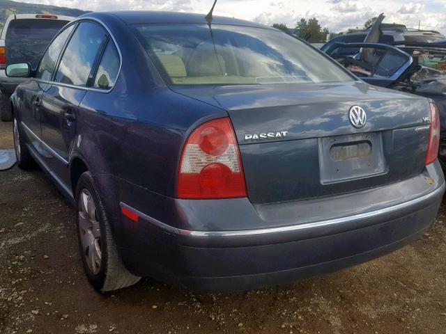 WVWTH63B42P348089 - 2002 VOLKSWAGEN PASSAT GLX 石墨色 照片 3