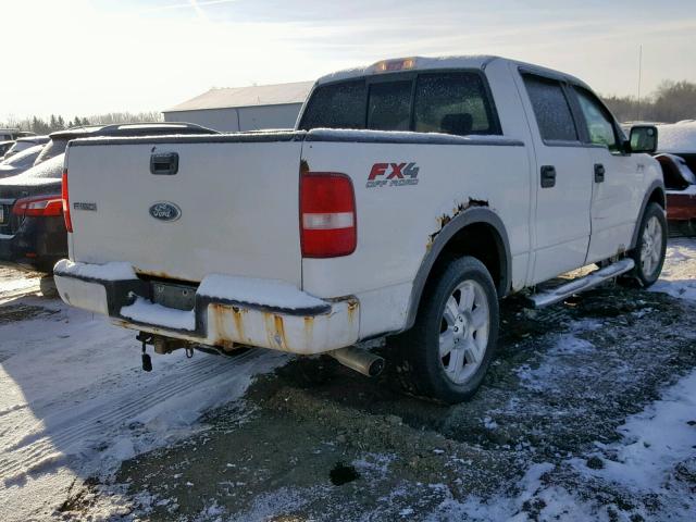 1FTPW14586FA64320 - 2006 FORD F150 SUPER WHITE photo 4