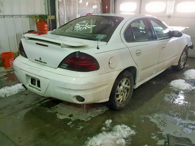 1G2NF52E44M575487 - 2004 PONTIAC GRAND AM WHITE photo 4