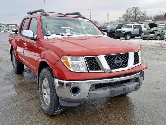 1N6AD07WX7C431809 - 2007 NISSAN FRONTIER C RED photo 1