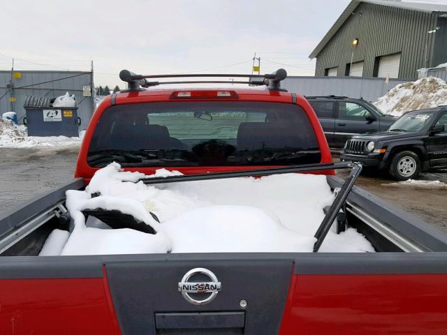 1N6AD07WX7C431809 - 2007 NISSAN FRONTIER C RED photo 9