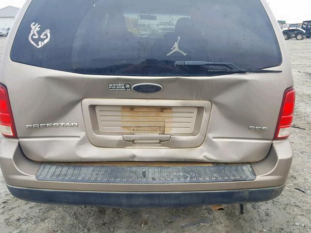 2FMZA57654BB21621 - 2004 FORD FREESTAR S GOLD photo 9