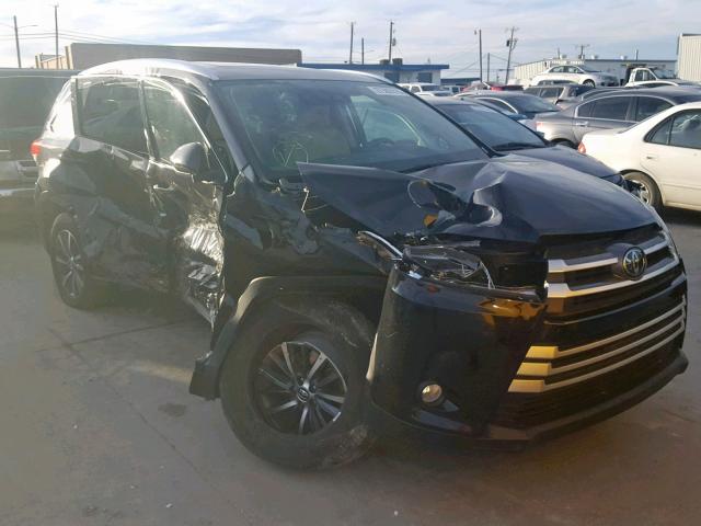 5TDKZRFH3HS189011 - 2017 TOYOTA HIGHLANDER BLACK photo 1