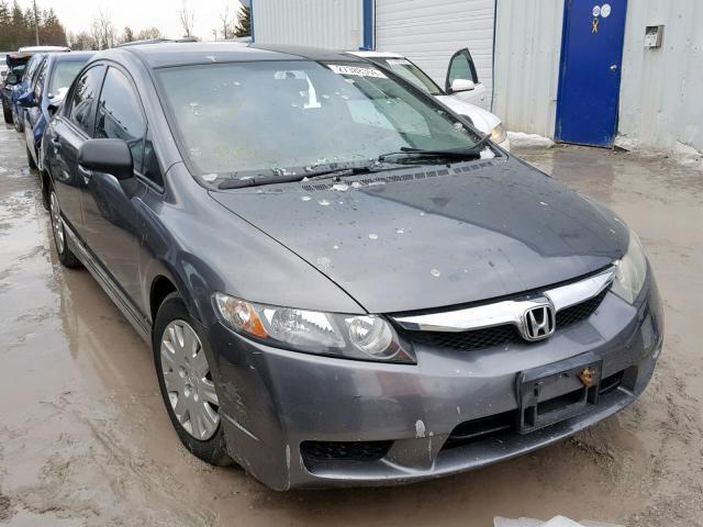 2HGFA16219H109048 - 2009 HONDA CIVIC DX GRAY photo 1