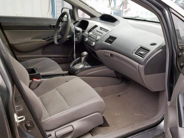 2HGFA16219H109048 - 2009 HONDA CIVIC DX GRAY photo 5