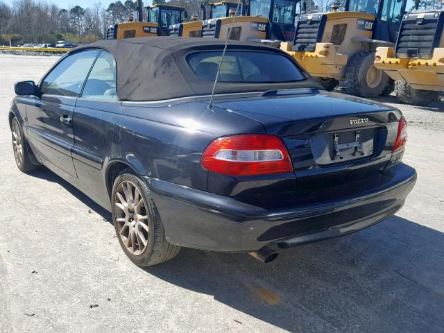 YV1NC62D34J060770 - 2004 VOLVO C70 HPT BLACK photo 3