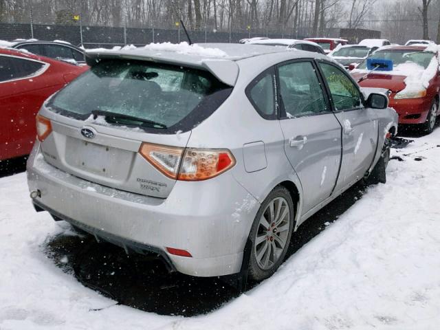 JF1GH766X9G825811 - 2009 SUBARU IMPREZA WR SILVER photo 4