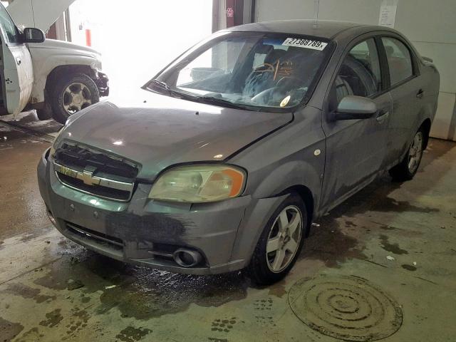 KL1TG56687B081403 - 2007 CHEVROLET AVEO LT GRAY photo 2