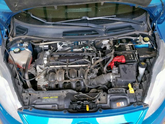 3FADP4EJ6CM121161 - 2012 FORD FIESTA SE BLUE photo 7