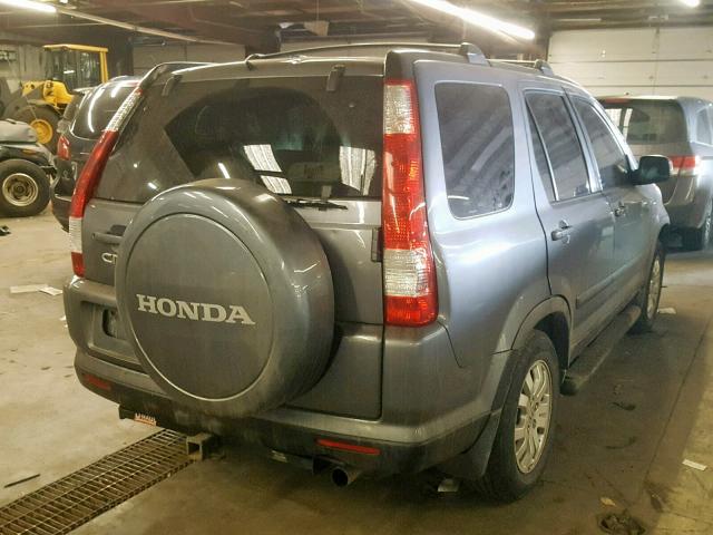 JHLRD78945C013060 - 2005 HONDA CR-V SE GRAY photo 4