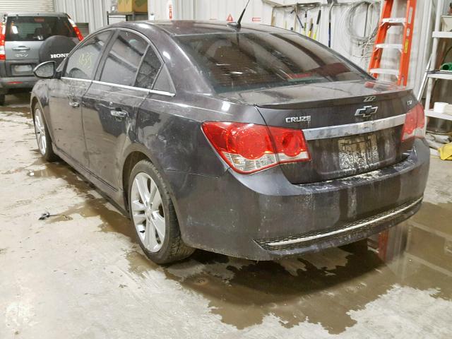 1G1PG5SB0E7431273 - 2014 CHEVROLET CRUZE LTZ GRAY photo 3