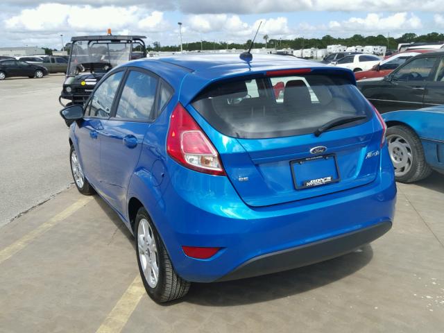 3FADP4EJ3GM155208 - 2016 FORD FIESTA SE BLUE photo 3