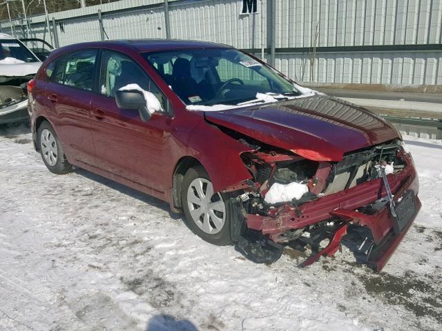 JF1GPAA69EH327868 - 2014 SUBARU IMPREZA BA RED photo 1