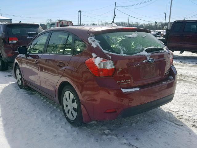 JF1GPAA69EH327868 - 2014 SUBARU IMPREZA BA RED photo 3