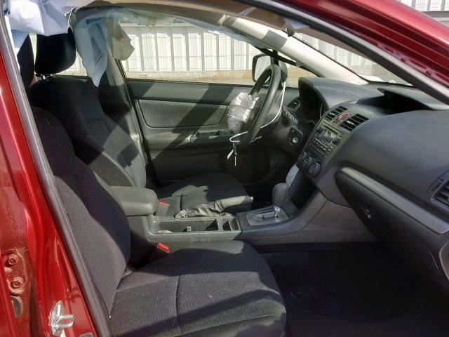 JF1GPAA69EH327868 - 2014 SUBARU IMPREZA BA RED photo 5