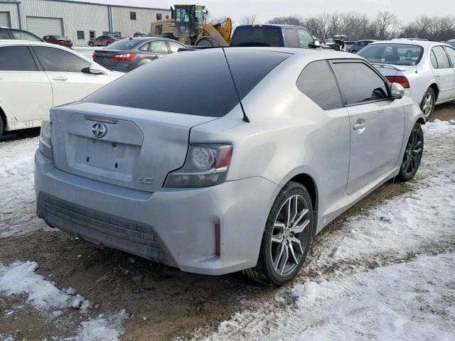 JTKJF5C77E3067475 - 2014 TOYOTA SCION TC GRAY photo 4