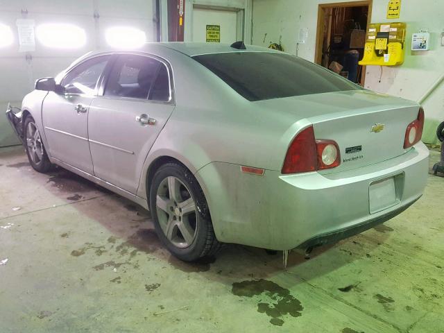 1G1ZC5E0XCF267323 - 2012 CHEVROLET MALIBU 1LT 银色 照片 3