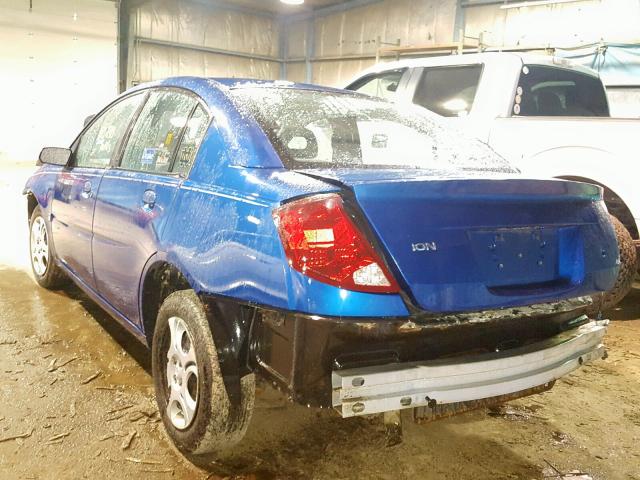 1G8AJ52F65Z131432 - 2005 SATURN ION LEVEL BLUE photo 3