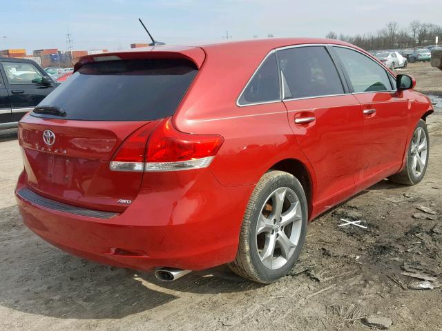 4T3BK11A19U018452 - 2009 TOYOTA VENZA BASE RED photo 4