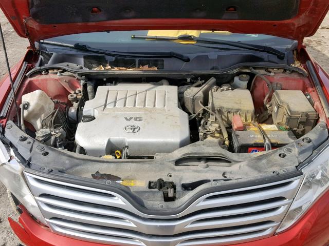 4T3BK11A19U018452 - 2009 TOYOTA VENZA BASE RED photo 7