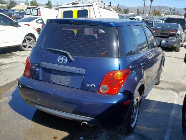 JTKKT624440065872 - 2004 TOYOTA SCION XA BLUE photo 4