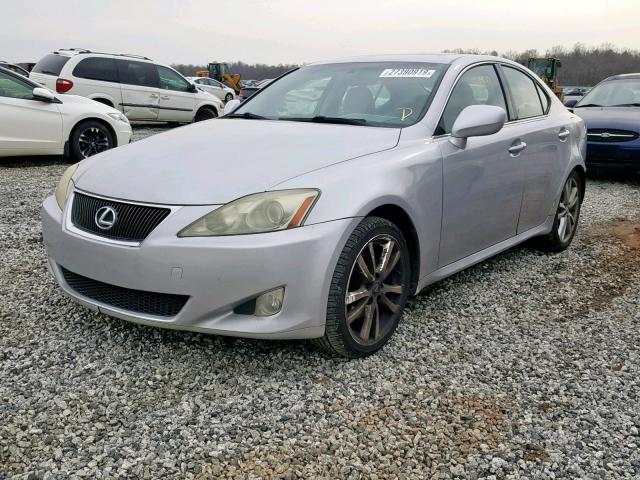 JTHBK262872028147 - 2007 LEXUS IS 250 SILVER photo 2