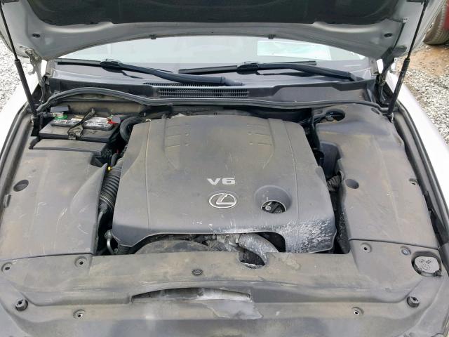 JTHBK262872028147 - 2007 LEXUS IS 250 SILVER photo 7