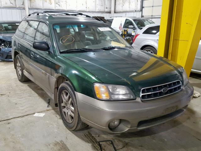 4S3BH665417626389 - 2001 SUBARU LEGACY OUT GREEN photo 1