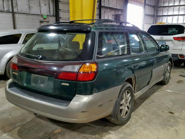 4S3BH665417626389 - 2001 SUBARU LEGACY OUT GREEN photo 4