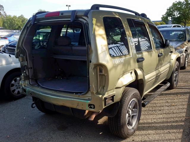 1J4GK38K83W680533 - 2003 JEEP LIBERTY RE GREEN photo 4