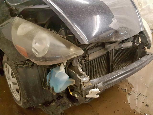 JHMGD38438S025369 - 2008 HONDA FIT BLACK photo 9