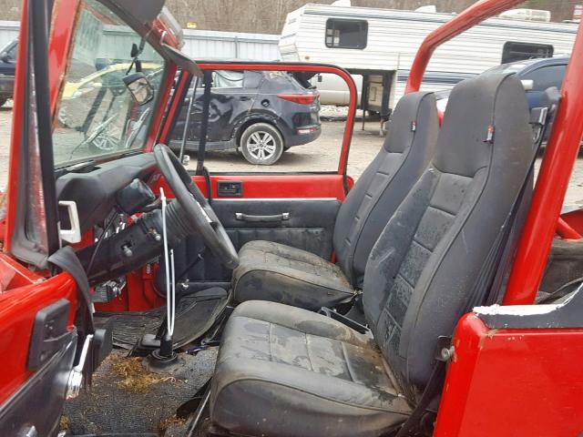 1JCCF87E0GT120433 - 1986 JEEP JEEP CJ7 RED photo 5