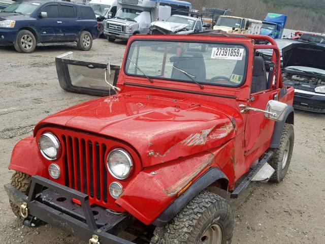 1JCCF87E0GT120433 - 1986 JEEP JEEP CJ7 RED photo 9