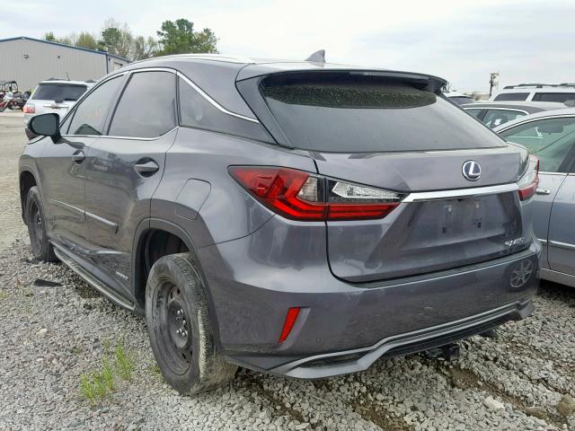 2T2BGMCA5HC011881 - 2017 LEXUS RX 450H GRAY photo 3