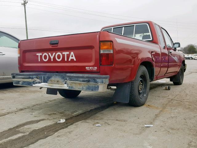 JT4RN93P5P5080513 - 1993 TOYOTA PICKUP 1/2 MAROON photo 4