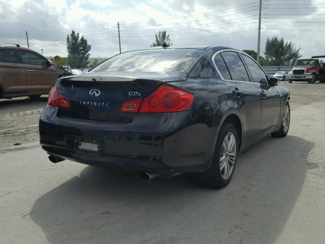 JN1CV6AR5AM250037 - 2010 INFINITI G37 BLACK photo 4