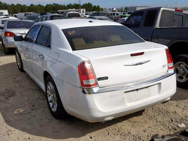 2C3CA5CG9BH546315 - 2011 CHRYSLER 300 LIMITE WHITE photo 3