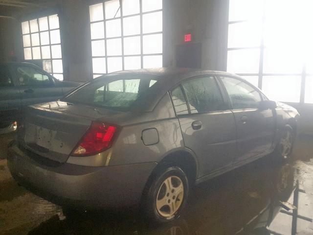 1G8AL52FX4Z178553 - 2004 SATURN ION LEVEL GRAY photo 4