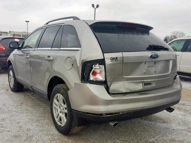 2FMDK48C08BA35693 - 2008 FORD EDGE SEL CHARCOAL photo 3