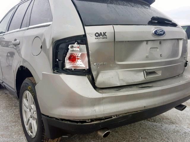 2FMDK48C08BA35693 - 2008 FORD EDGE SEL CHARCOAL photo 9