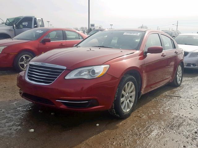 1C3CCBBG5DN569093 - 2013 CHRYSLER 200 TOURIN RED photo 2