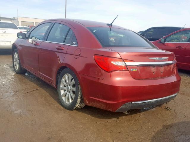 1C3CCBBG5DN569093 - 2013 CHRYSLER 200 TOURIN RED photo 3