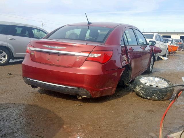 1C3CCBBG5DN569093 - 2013 CHRYSLER 200 TOURIN RED photo 4