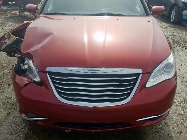 1C3CCBBG5DN569093 - 2013 CHRYSLER 200 TOURIN RED photo 7