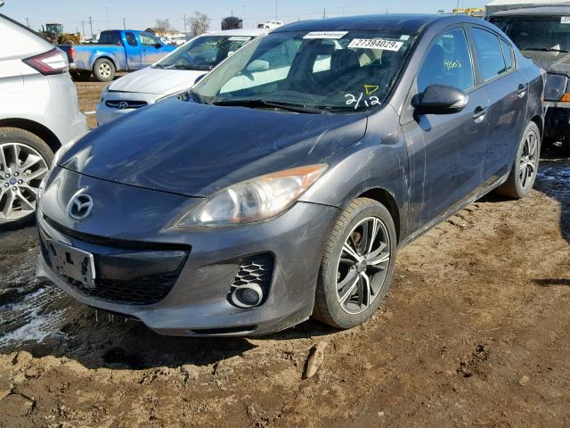 JM1BL1V56C1576300 - 2012 MAZDA 3 S CHARCOAL photo 2