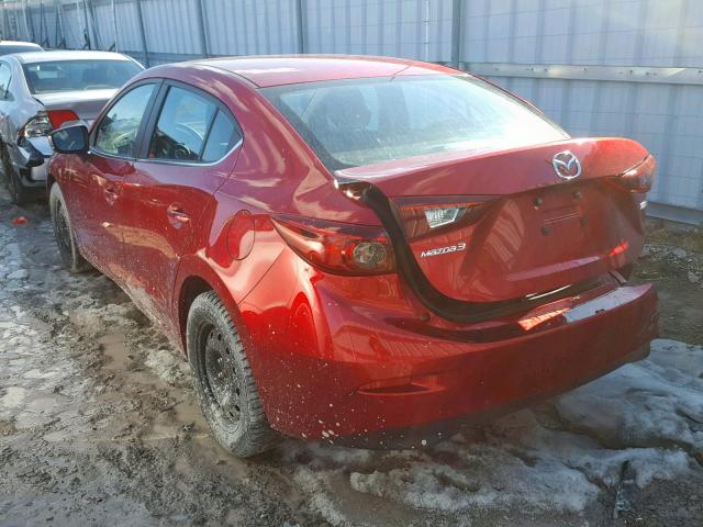 JM1BN1V71J1183183 - 2018 MAZDA 3 TOURING RED photo 3