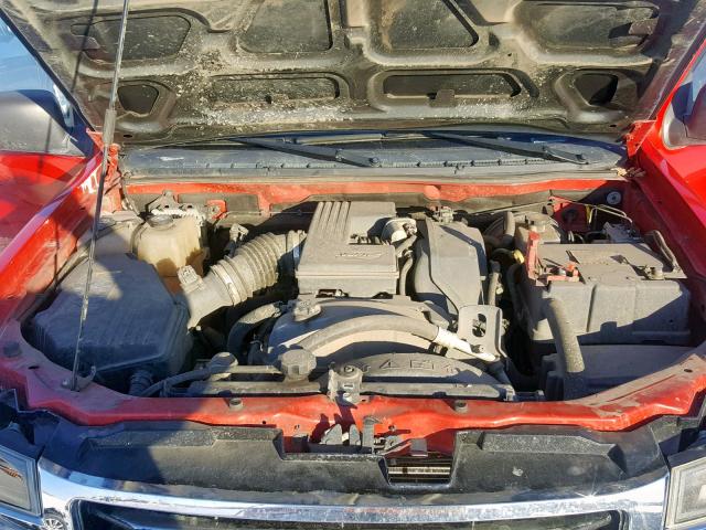 1GTDT19E278252132 - 2007 GMC CANYON RED photo 7