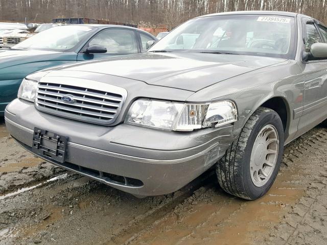 2FAFP74W31X150545 - 2001 FORD CROWN VICT GRAY photo 9