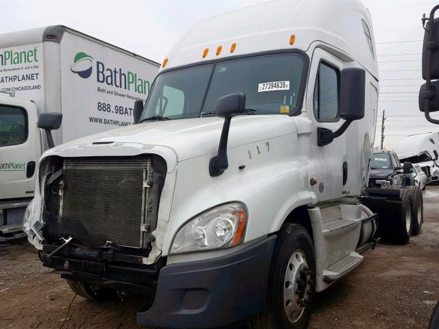 1FUJGLD55ELFH6896 - 2014 FREIGHTLINER CASCADIA 1 WHITE photo 2