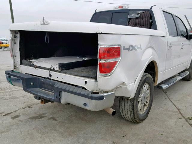 1FTFW1EV9AFC81653 - 2010 FORD F150 SUPER WHITE photo 9